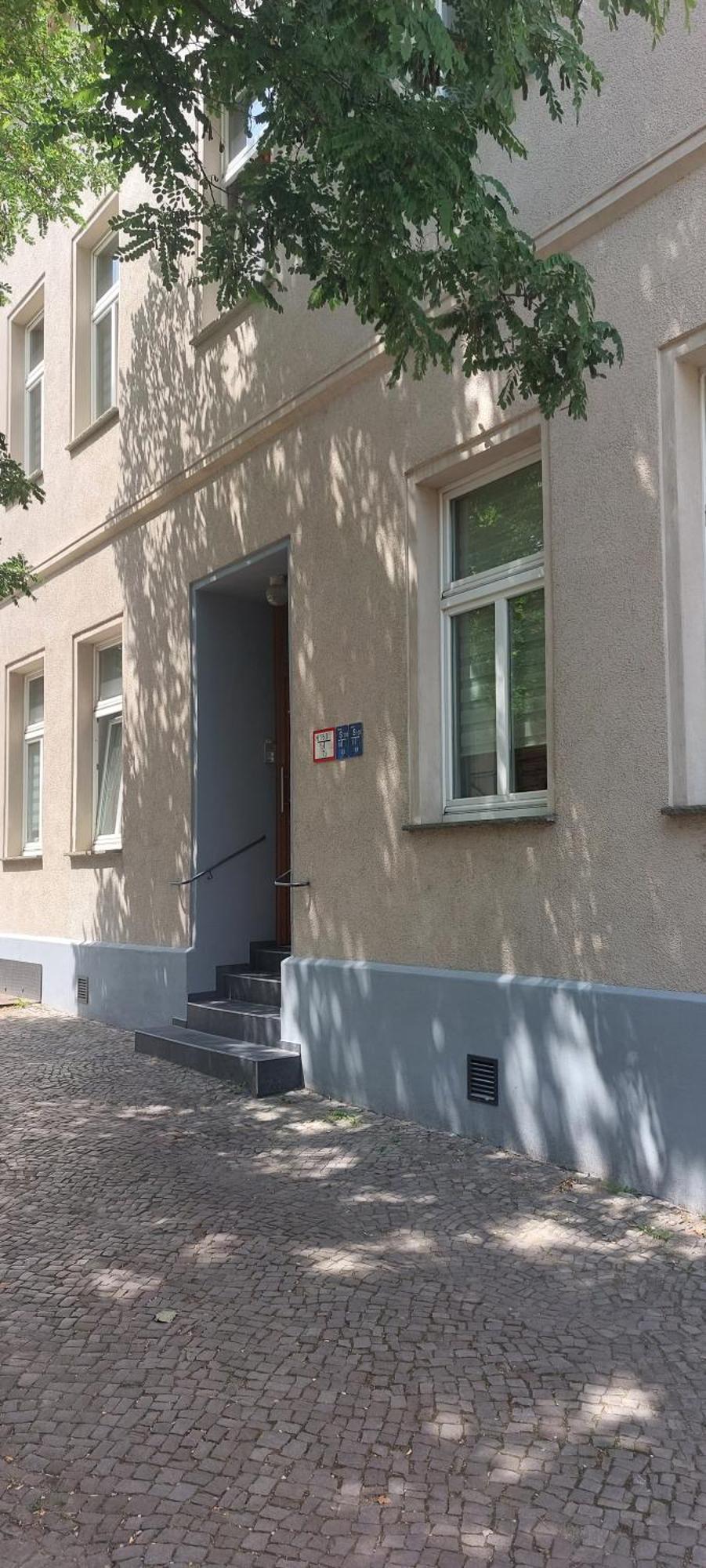 Ferienwohnung Am Bahnhof 베른부르크 외부 사진