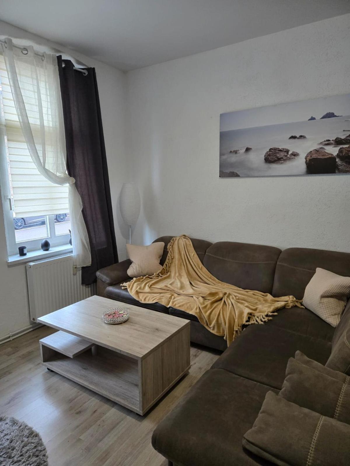 Ferienwohnung Am Bahnhof 베른부르크 외부 사진