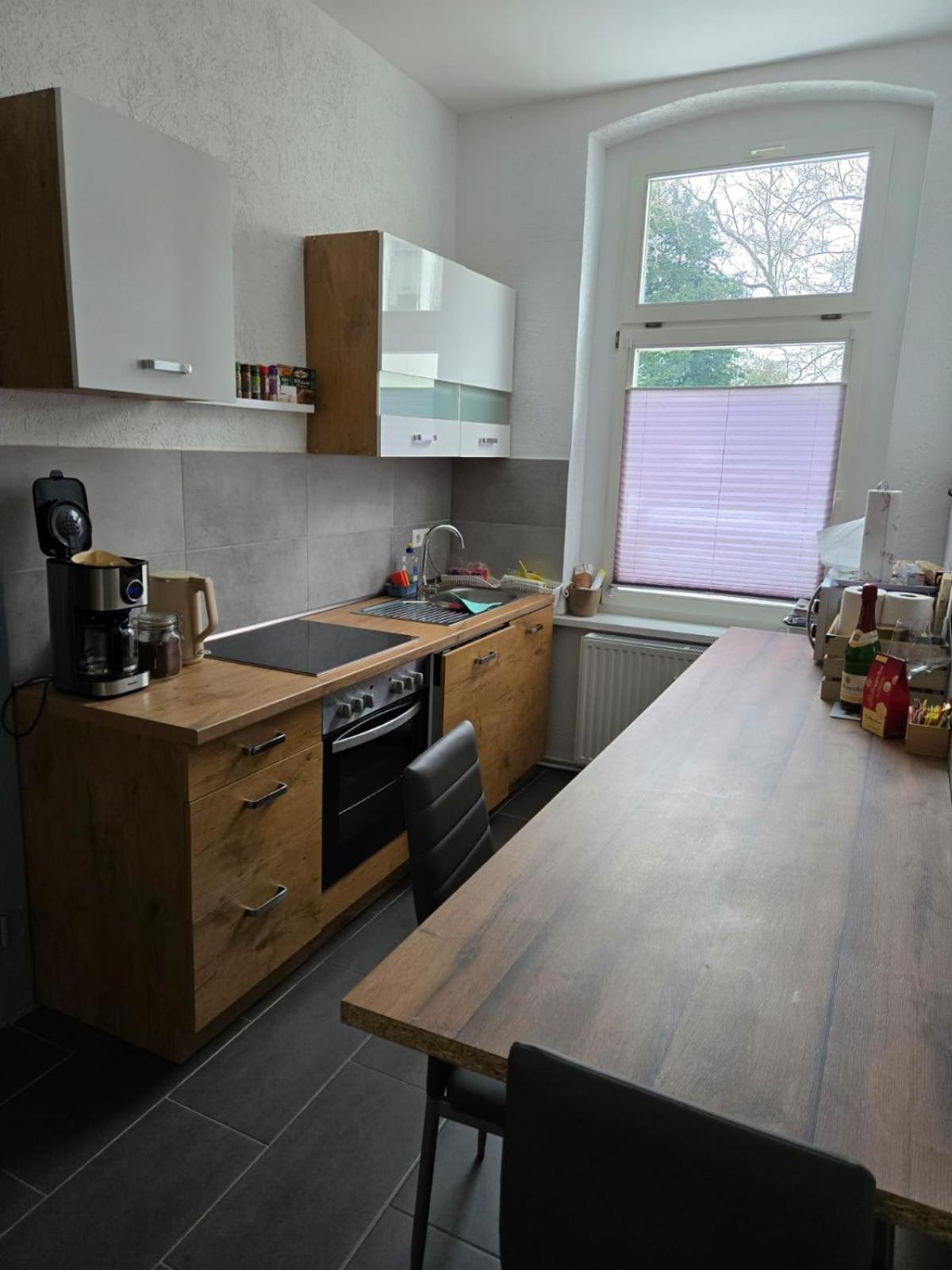 Ferienwohnung Am Bahnhof 베른부르크 외부 사진